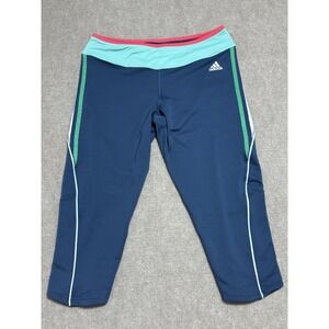 Adidas‎ Climalite Leggings Workout Stretch Pants Women's Sz L Cute Gym Workout